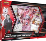 Coffret Mewtwo-ex de la Team Rocket Pokémon - POKEMON - Carrefour à Le Cannet Coffret Mewtwo-ex de la Team Rocket Pokémon - POKEMON en promo chez Carrefour Le Cannet à 25,99 €