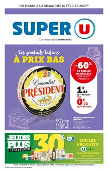 Prospectus Super U de la semaine "Super U" avec 1 pages, valide du 04/02/2025 au 16/02/2025 pour Franqueville-Saint-Pierre et alentours