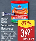 Dicke Sauerländer Bockwurst von METTEN im aktuellen ALDI Nord Prospekt