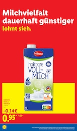 Milch im Lidl Prospekt Der Preisführer macht Deutschland dauerhaft günstiger! auf S. 24