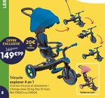 Tricycle explorer 4 en 1 dans le catalogue La Grande Récré
