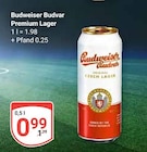 Aktuelle Budweiser Angebote bei GLOBUS in Bochum Aktuelles Premium Lager Angebot bei GLOBUS in Bochum ab 0,99 €