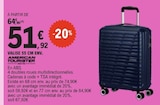 Valise 55 cm env. - AMERICAN TOURISTER en promo chez E.Leclerc Reims à 51,92 €