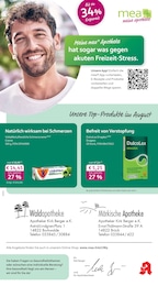Apotheken Prospekt von mea - meine apotheke Beelitz mea - meine apotheke Prospekt: "Unsere August-Angebote", 4 Seiten, 01.08.2026 - 31.08.2026
