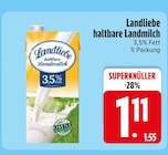 haltbare Landmilch von Landliebe im aktuellen EDEKA Prospekt für 1,11 €