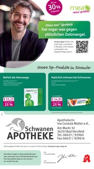 Aktueller mea - meine apotheke Prospekt "Unsere November-Angebote" Seite 1 von 4 Seiten