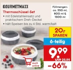 Thermoschüssel-Set im Angebot bei Netto Marken-Discount in Wiesbaden Thermoschüssel-Set Angebote von GOURMETMAXX bei Netto Marken-Discount Wiesbaden für 9,99 €