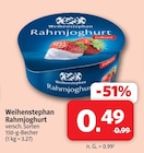 Aktuelles Rahmjoghurt Angebot bei Markant Nordwest in Osnabrück ab 0,49 €