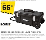 Coffre de chantier poids lourd 71 cm - IP 54 à Tout Faire dans Saint-Privat-des-Prés