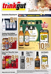Trinkgut Discounter Prospekt der aktuellen Woche mit 12 Seiten, gültig von 15.12.2025 bis 20.12.2025, in Beilstein und Umgebung Aktueller Trinkgut Discounter Prospekt in Beilstein und Umgebung, "Aktuelle Angebote" mit 12 Seiten, 15.12.2025 - 20.12.2025