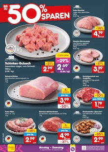 Fleisch im Netto Marken-Discount Prospekt "Aktuelle Angebote" mit 71 Seiten (Mainz)