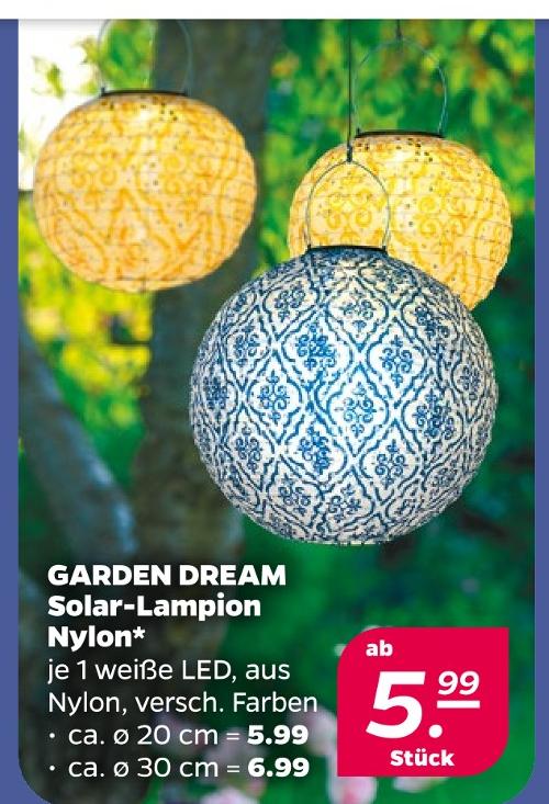 GARDEN DREAM Solar-Lampion Nylon