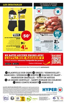 Promo Slip Homme dans le catalogue Hyper U du moment à la page 44