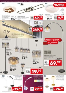 LED-Lampe im porta Möbel Prospekt "GEFÄHRLICH GÜNSTIG!" mit 4 Seiten (Köln)