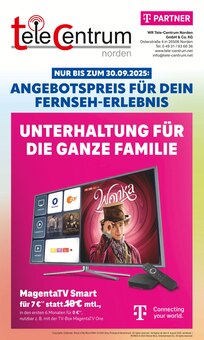 WR Tele-Centrum Norden GmbH & Co.KG Prospekt ANGEBOTSPREIS FÜR DEIN FERNSEH-ERLEBNIS mit 12 Seiten