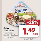 Adler Edelcreme im Angebot bei combi in Wilhelmshaven Adler Edelcreme Angebote bei combi Wilhelmshaven für 1,49 €