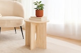 Table d’appoint Anaya effet travertin dans le catalogue Maxi Bazar