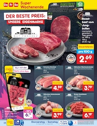 Rindfleisch Angebot & Preis im aktuellen Netto Marken-Discount Prospekt Rindfleisch Angebot im aktuellen Netto Marken-Discount Prospekt auf Seite 52