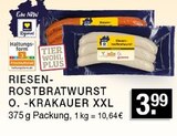 Riesen-Rostbratwurst o. Kräuter XXL im Angebot bei EDEKA in Bottrop Riesen-Rostbratwurst o. Kräuter XXL Angebote von Rügenwalder bei EDEKA Bottrop für 3,99 €