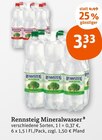 Mineralwasser Angebote von Rennsteig bei tegut Eisenach für 3,33 €