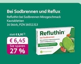 Refluthin bei Sodbrennen Minzgeschmack Kautabletten Angebot in Pfedelbach Refluthin bei Sodbrennen Minzgeschmack Kautabletten im aktuellen Prospekt bei mea - meine apotheke in Pfedelbach
