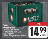 Oktoberfestbier im Angebot bei EDEKA in Großenhain Oktoberfestbier Angebote von Spaten München bei EDEKA Großenhain für 14,99 €