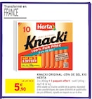 Knacki Original -25% de sel X10 - HERTA en promo chez Intermarché Hyper Knacki Original -25% de sel X10 - HERTA dans le catalogue Intermarché Hyper