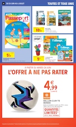 Prix et réduction Ballon Football dans le prospectus Intermarché en cours Offre Ballon Football dans le catalogue Intermarché du moment à la page 40