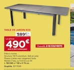 Gedimat Saint-Dézery - Promo Table de jardin eos Promo Table de jardin eos à 490,00 € dans le catalogue Gedimat à Saint-Dézery