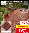 9er-Set Massivholz-Klickfliese im Angebot bei Netto Marken-Discount in Nürnberg 9er-Set Massivholz-Klickfliese Angebote von PRESTIGE HOME bei Netto Marken-Discount Nürnberg für 19,99 €