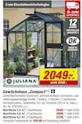 Aktuelle Gartenhaus Angebote bei toom Baumarkt in Mannheim Aktuelles Gewächshaus „Compact“ 2 Angebot bei toom Baumarkt in Mannheim ab 2.049,00 €