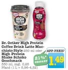 High Protein Coffee Drink Latte Macchiato Style im Angebot bei E center in Baden-Baden High Protein Coffee Drink Latte Macchiato Style Angebote von Dr. Oetker bei E center Baden-Baden für 1,49 €