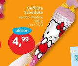Gefüllte Schultüte im aktuellen budni Prospekt