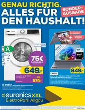 EURONICS Elektromärkte Prospekt der aktuellen Woche mit 4 Seiten, gültig von 02.10.2026 bis 09.10.2026, in Peiting und Umgebung Aktueller EURONICS Elektromärkte Prospekt in Peiting und Umgebung, "GENAU RICHTIG. ALLES FÜR DEN HAUSHALT!" mit 4 Seiten, 02.10.2026 - 09.10.2026