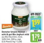 Unsere Heimat – echt & gut Bio-Joghurt mild Angebote von Demeter bei E center Göppingen für 1,59 €