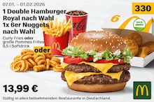 Hamburger im McDonalds Prospekt "Endlich wieder Gutscheine!" auf Seite 14