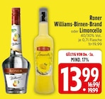 Williams-Birnen-Brand Angebote von Roner bei EDEKA Friedrichshafen für 13,99 €