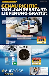 EURONICS Prospekt für Dortmund: "GENAU RICHTIG. ZUM JAHRESSTART: LIEFERUNG GRATIS.", 8 Seiten, 08.01.2026 - 14.01.2026
