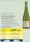 Muscadet AOP von Sauvion du Cléray für 5,34 € bei METRO im Angebot Muscadet AOP von Sauvion du Cléray im aktuellen METRO Prospekt
