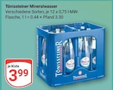 GLOBUS Zell - Mineralwasser Angebot im Prospekt Mineralwasser bei GLOBUS im Zell Prospekt für 3,99 €