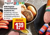 Aktuelles Schinkenmettwurst Frankfurter Art Angebot bei REWE in Recklinghausen ab 1,39 €
