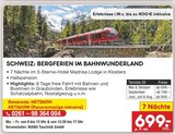 Schweiz: Bergferien im Bahnwunderland Angebote bei Netto Marken-Discount Solingen für 699,00 €