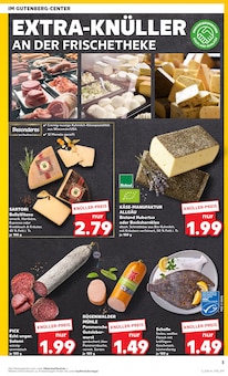 Wurst im Kaufland Prospekt "EXTRA-ANGEBOTE" mit 8 Seiten (Mainz)