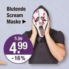 Blutende Scream Maske im V-Markt Prospekt Blutende Scream Maske von  im aktuellen V-Markt Prospekt für 4,99 €