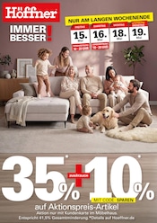 Aktueller Höffner Prospekt mit Sofa, "IMMER BESSER!", Seite 1