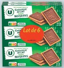 Petit Beurre Tablette Chocolat - U en promo chez Hyper U Périgueux à 7,10 €