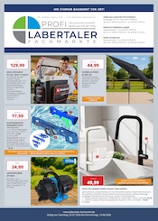 Labertaler Fachmarkt Baumärkte Prospekt der aktuellen Woche mit 8 Seiten, gültig von 25.07.2026 bis 13.08.2026, in Geiselhöring und Umgebung Aktueller Labertaler Fachmarkt Baumärkte Prospekt in Geiselhöring und Umgebung, "IHR STARKER BAUMARKT VOR ORT!" mit 8 Seiten, 25.07.2026 - 13.08.2026