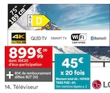 TÉLÉVISEUR - LG en promo chez But Saint-Herblain à 899,99 €