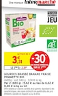 Gourdes Brassé Banane Fraise Bio - Pommette en promo chez Intermarché Hyper Gourdes Brassé Banane Fraise Bio - Pommette dans le catalogue Intermarché Hyper
