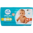 Couches ultra dry - CARREFOUR BABY en promo chez Carrefour Arles à 6,49 €